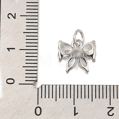 Rack Plating Brass Micro Pave Cubic Zirconia Charms KK-I716-22P-02-1