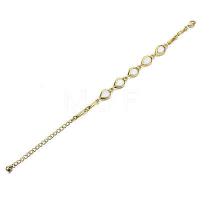 Electroplated Alloy Link Bracelets BJEW-T012-005-RS-1