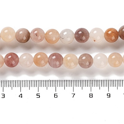 Natural Violet Strawberry Quartz Beads Strands G-P530-B02-03-1
