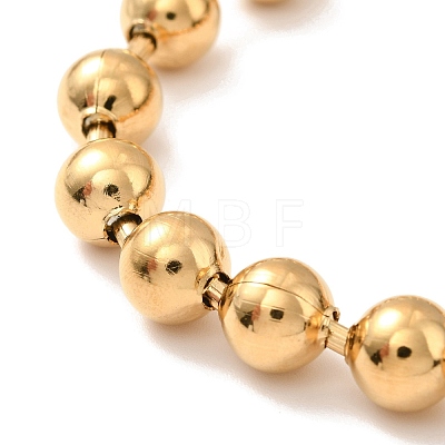 Vacuum Plating 304 Stainless Steel Ball Chain Necklace & Bracelet Set STAS-D181-01G-01C-1