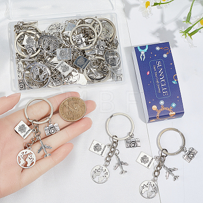 20Pcs Alloy Keychains KEYC-SC00028-1