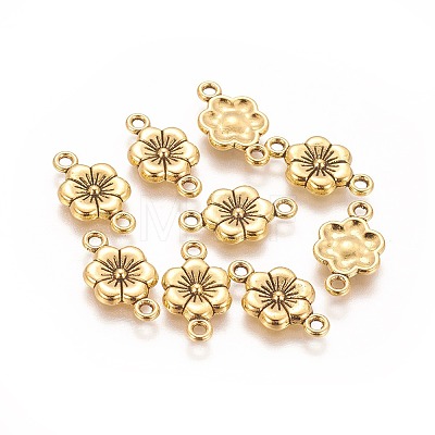 Tibetan Style Alloy Flower Links Connectors LS-GLF5093Y-1
