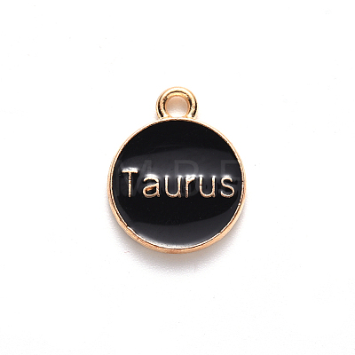 Alloy Enamel Pendants ENAM-S124-01B-08C-1
