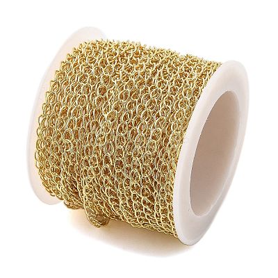 Brass Curb Chains KK-P304-02A-KCG-1