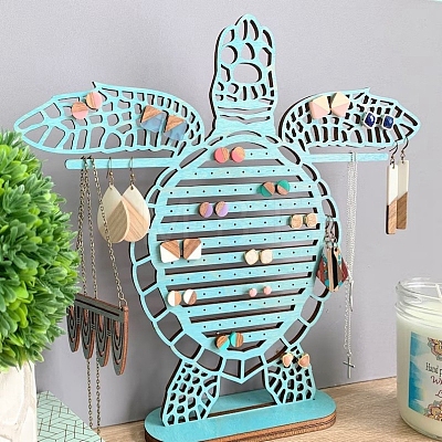 Sea Turtle Wood Jewerly Display Stand PW-WG16383-01-1