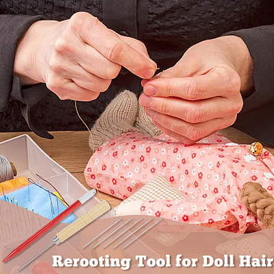 Doll Hair Rooting Holders Tool Set TOOL-WH0159-18A-1