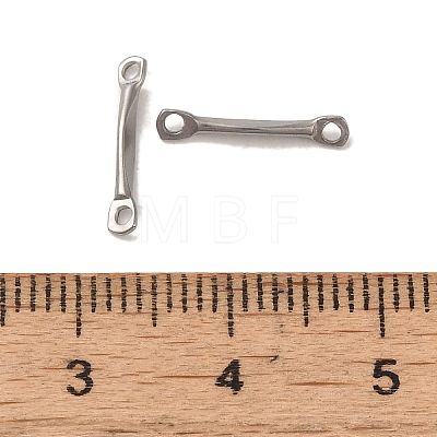 Non-Tarnish 304 Stainless Steel Connector Charms X-STAS-Q323-10P-1