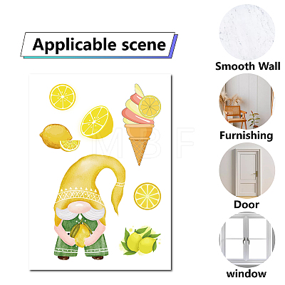 8 Sheets 8 Styles PVC Waterproof Wall Stickers DIY-WH0345-081-1