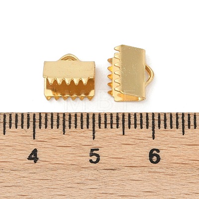 304 Stainless Steel Ribbon Crimp Ends STAS-E471-05I-G-1