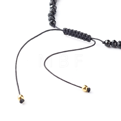 Adjustable Nylon Thread Braided Bead Bracelet BJEW-JB06441-01-1