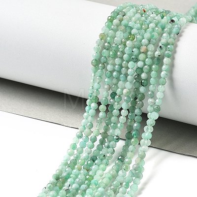 Natural Emerald Beads Strands G-A026-A01-3mm-1