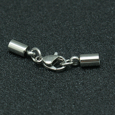 Tarnish Resistant 304 Stainless Steel Lobster Claw Clasps STAS-I045-45-1