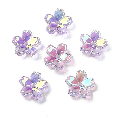 Transparent ABS Plastic Beads Cap FIND-B043-03B-1