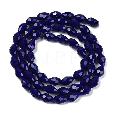 Opaque Solid Color Imitation Jade Beads Strands EGLA-N013-P10mm-D03-1