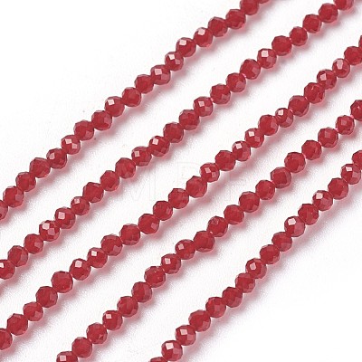 Transparent Glass Beads Strands GLAA-F094-A04-1