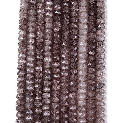 Imitation Jade Crackle Glass Beads Strands GLAA-N068-01A-A07-1