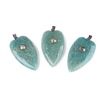 Natural Amazonite Pendants G-Q601-47E-1
