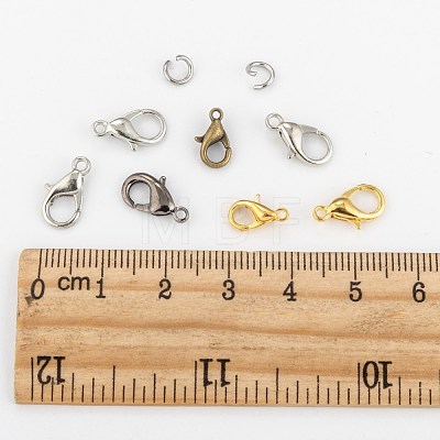 Alloy & Brass Lobster Claw Clasps FIND-MSMC003-01-1