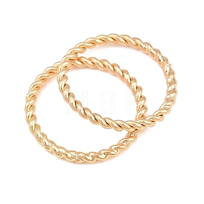 Brass Soldered Closed Jump Rings KK-K253-15E-03G-1