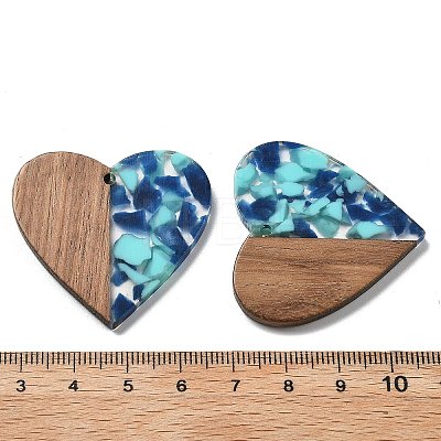 Resin and Walnut Pendants FIND-R051-09H-1