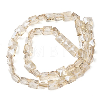 Electroplate Glass Beads Strands EGLA-L045-B-PL03-1