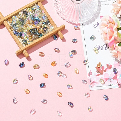 100Pcs Electroplate Glass Beads EGLA-YW0005-27A-1