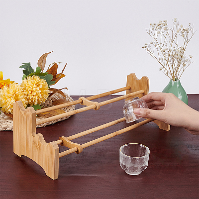Bamboo Tea Cup Holder AJEW-WH0033-21-1