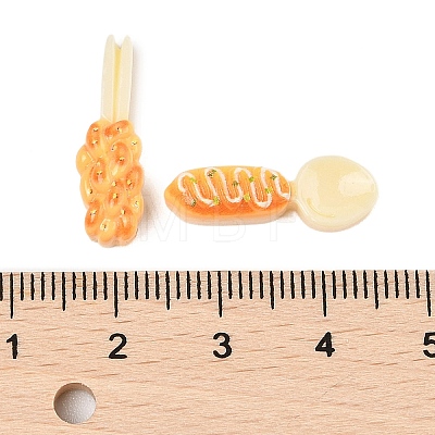 Dining Tool Theme Opaque Resin Cabochons CRES-M037-11-1