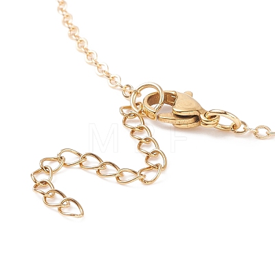Brass Imitation Macrame Pouch Necklace Makings AJEW-TA00003-1