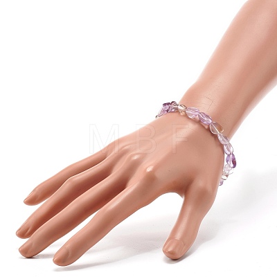 Natural Ametrine Nuggets Beads Stretch Bracelet for Her BJEW-JB06951-01-1