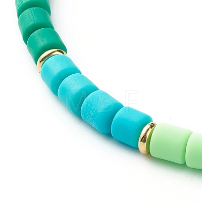 Polymer Clay Beaded Necklaces NJEW-JN03583-1