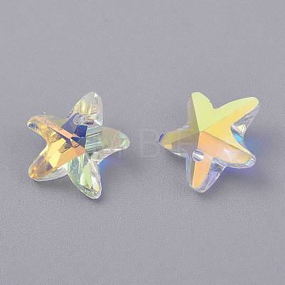 Faceted Glass Charms LS-GLAA-H101-A-17-1