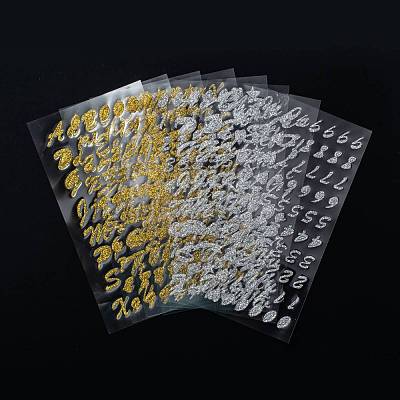  Glitter Paper Stickers DIY-NB0005-20-1