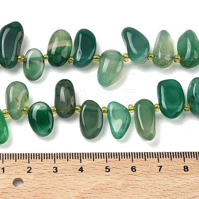Natural Agate Beads Strands G-P604-A15-01-1