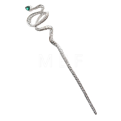 Alloy Rhinestone Hair Sticks X-PW-WG73999-03-1