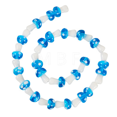 1Strand Handmade Lampwork Beads Strands LAMP-TA0001-84K-1