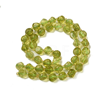 Natural Olive Quartz Beads Strands G-K387-A01-02-1