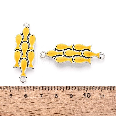 Alloy Enamel Connector Charms TIBE-N016-09AS-1