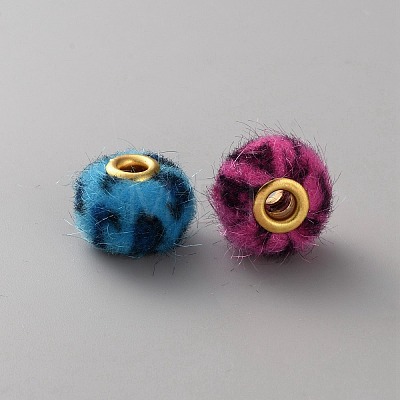 Flocking Rondelle Beads FIND-TAC0816-002-1