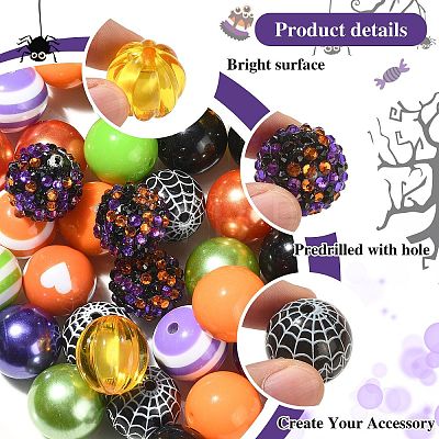 DIY Halloween Pendant Decoration Making Kit DIY-CJC0006-04-1