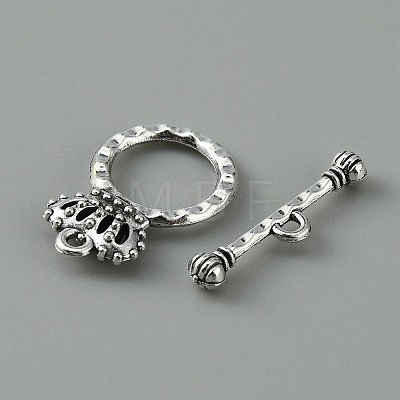 Tibetan Style Alloy Toggle Clasps FIND-CJC0012-056-1
