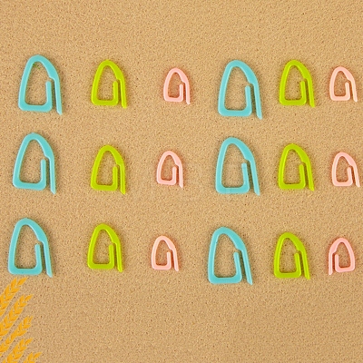 15Pcs 3 Styles Plastic Knittings PW-WG84565-01-1