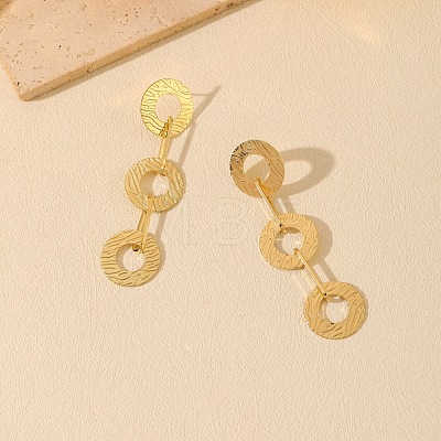 Iron Dangle Stud Earrings WGF3190-01-1