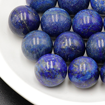 Dyed Natural Lapis Lazuli Round Beads G-I170-16mm-20-1