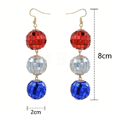 Resin Dangle Earrings PW-WG42A90-01-1