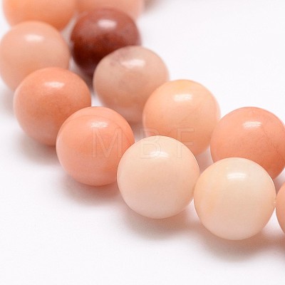 Natural Pink Aventurine Beads Strands G-P257-05-6mm-1