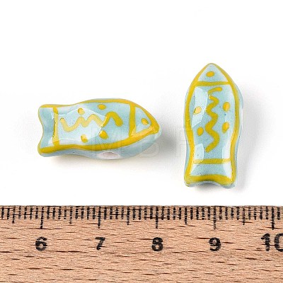 Handmade Porcelain Ceramic Beads PORC-T133-28I-1
