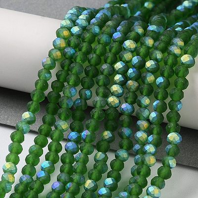 Imitation Jade Glass Beads Strands EGLA-A034-T3mm-MB24-1