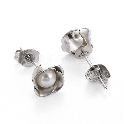 Flower 304 Stainless Steel  Jewelry Sets SJEW-H302-14-1