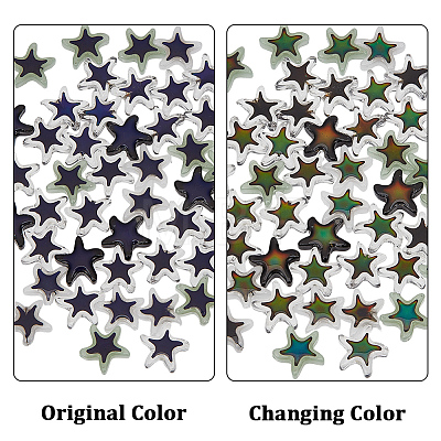 60Pcs 5 Colors Glass Beads GLAA-PA0001-73-1